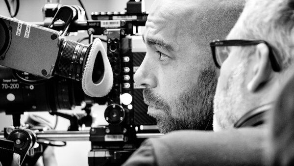 Eric Dumont et Stéphane Brizé sur le tournage d'"En guerre"