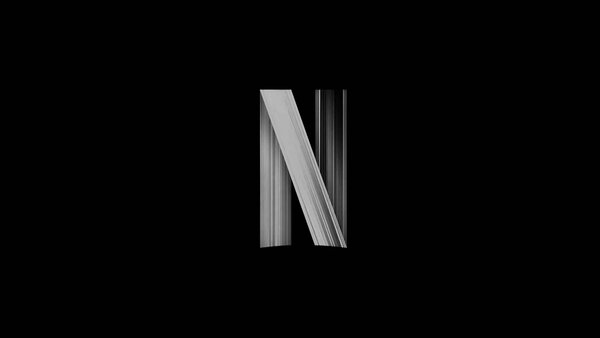 Logo Netflix volontairement passé en noir et blanc