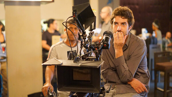 Thomas Favel, sur le plateau de "Diamond Island". - ©Pinky - ©Pinky
