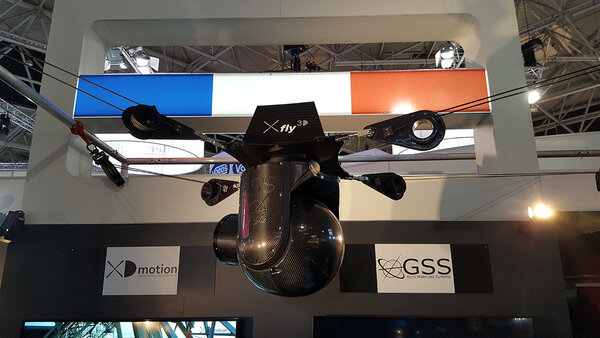 Cablecam X fly 3D et tête mini Gyro GSS 512 - Photo XD motion