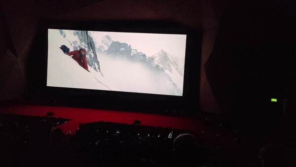 Lors de la projection de "Broad Peak", de Leszek Dawid