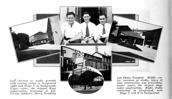 Harry Stradling, au centre, et les Studios Paramount, à Saint-Maurice