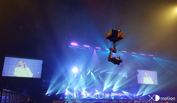 L'X fly 1D vertical sur le concert de Kids United