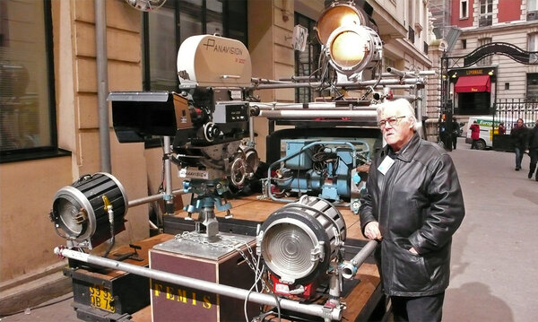 Bernard Château et son Oldsmobile équipée d'une tête Worral et d'une caméra Panavision PVSR - Photo Jean-Noël Ferragut