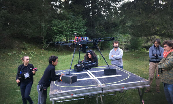 Céline Bozon AFC, et notre Très Gros Porteur sur le tournage de "L'Enfant rêvé"