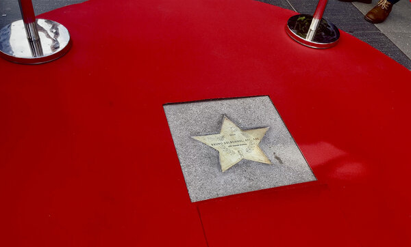 L'étoile de Bruno Delbonnel sur la Walk of Fame de Bitola - Photo Nathalie Durand