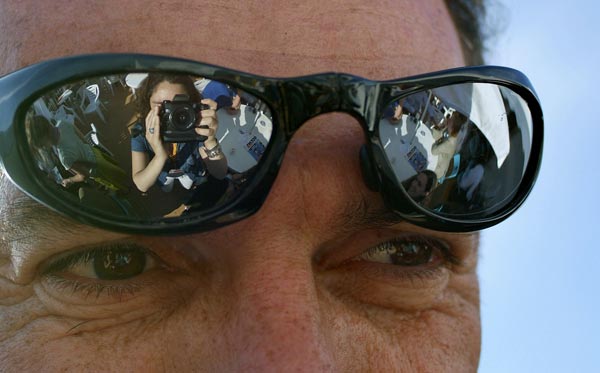 Autoportrait dans les lunettes de Denis Rouden, AFC, par Sylvie Biscioni