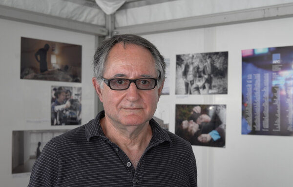 Peter Suschitzky visiting AFC in Cannes 2015 CST's Pavillon - Photo by François Reumont