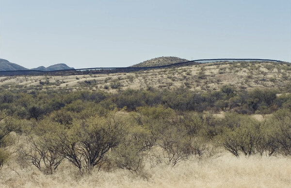 Le mur séparant l'Arizona du Mexique