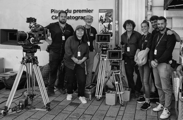 L'équipe image - De g. à d. : Maxime Robert, Fleur Champanhe, Paul-Jean Tavernier, Gilles Porte, Sweva Martinetti, Clément Duval et Guillaume Mattana – Photo Jean-Marie Dreujou