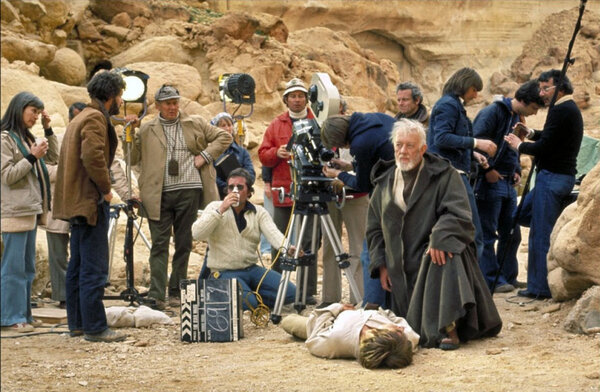 Shooting of George Lucas's "Star Wars", in 1977 - RR