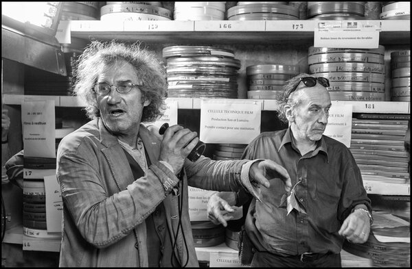 Philippe Garrel et renato Berta sur le tournage de "L'Ombre des femmes" - Photo Guy Ferrandis – SBS Productions