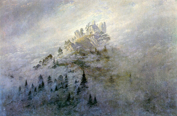 Caspar David Friedrich, "Brumes matinales dans les montagnes", 1808 - Rudolstadt, Thüringer Landesmuseum