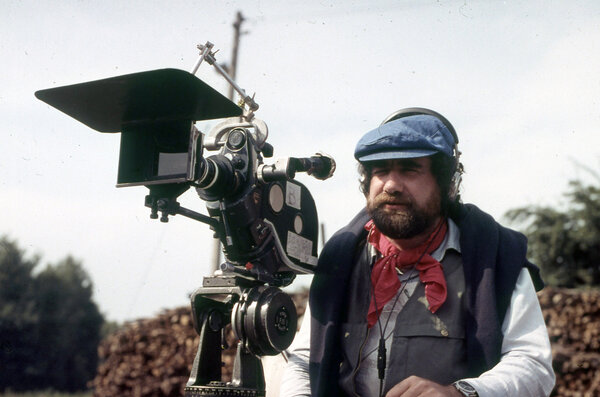 Jimmy Glasberg et la célèbre Eclair 16, en Pologne lors du tournage de "Shoah", de Claude Lanzmann, en 1978