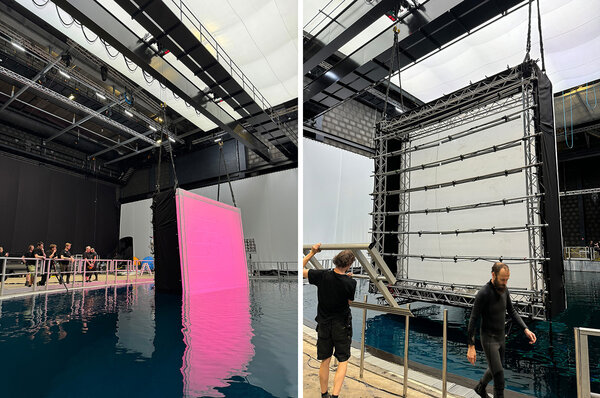 Boite à lumière équipée des LEDs Aquabats de MBS - Studio Lite - Janvier 2024