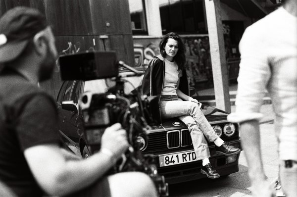 Jacques Girault et Ella Rumpf pendant le tournage - Photo Marion Bernard