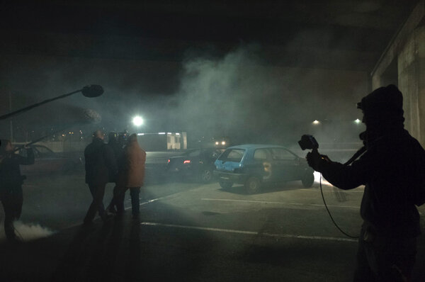 Tournage de nuit - Photo Elsa Seignol