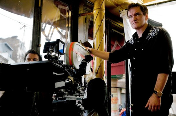 Quentin Tarantino sur le tournage de "Inglourious Basterds", en 2009 - Weinstein Company / Everett Collection