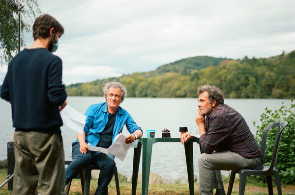 Jonathan Ricquebourg et les frères Larrieu - Photo Jérôme Prébois