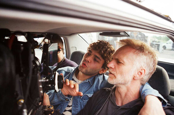 Xavier Dolan et André Turpin sur le tournage de "Juste la fin du monde" - Photo Shayne Laverdière