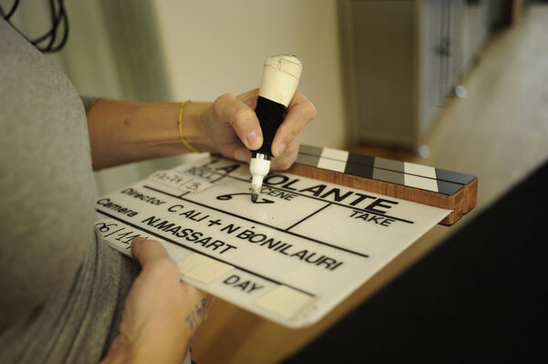 Clap du film français "La Volante", dont plus du tiers du coût a été couvert par le Luxembourg - Agnès Dherbeys pour le New York Times