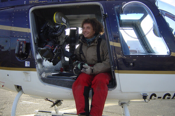 Thierry Machado, sur le tournage du "Peuple migrateur"