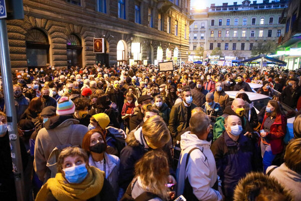 Manifestation à Budapest