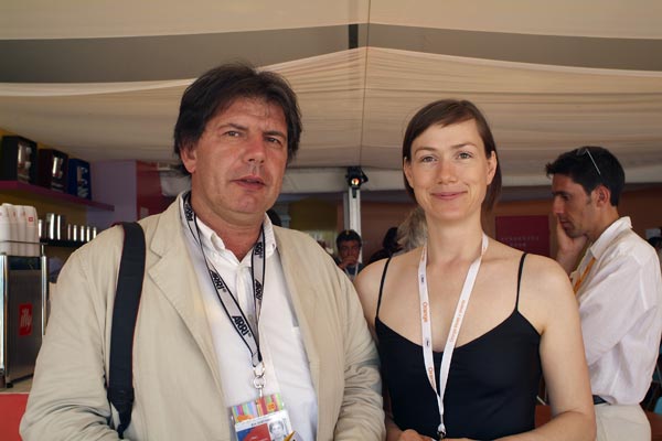 Eric Guichard, président de l'AFC, et la directrice de la photo Josée Deshaies - Photo Sylvie Biscioni