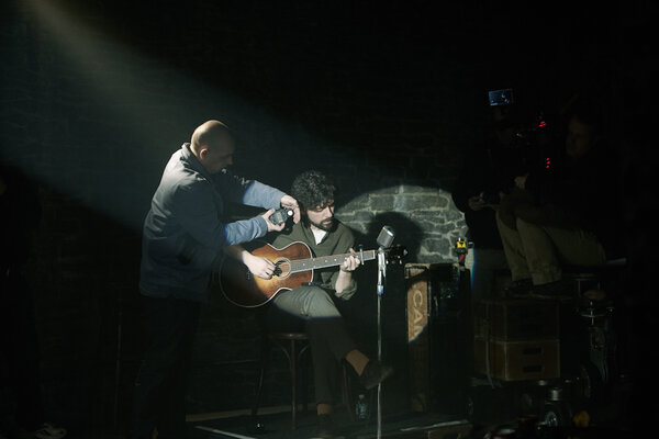 Bruno Delbonnel sur le tournage de "Inside Llewyn Davis", des frères Coen - Photo Alison Cohen Rosa