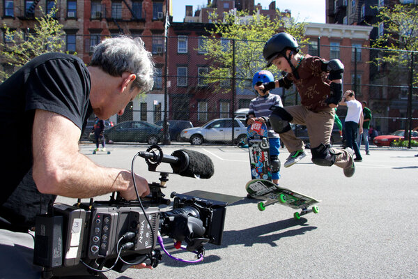 Buddy Squires en tournage avec l'Amira - DR