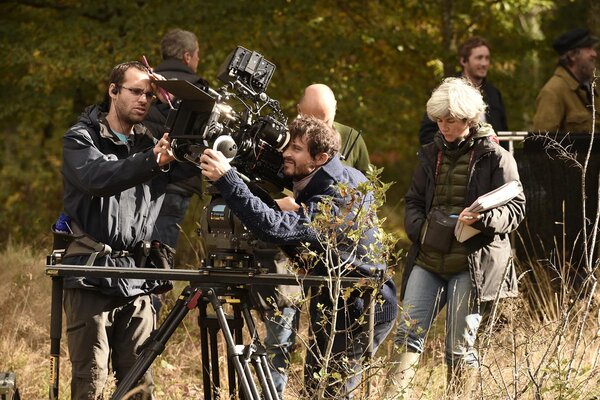 Matthieu Le Bothlan, à la caméra, sur le tournage de "L'École buissonnière"