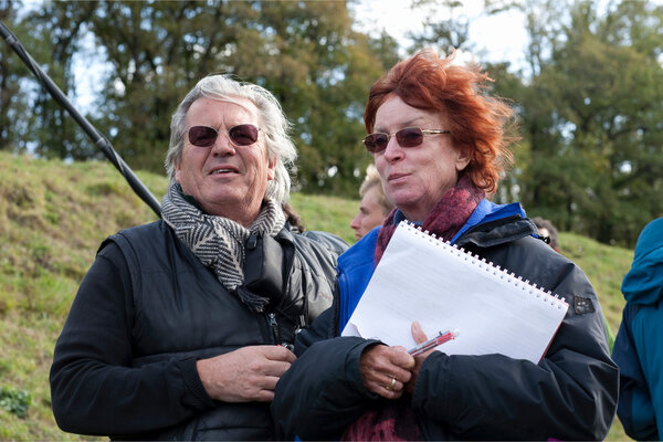 Bruno de Keyzer et Zoé Zustrassen sur le tournage de "La Princesse de Montpensier"