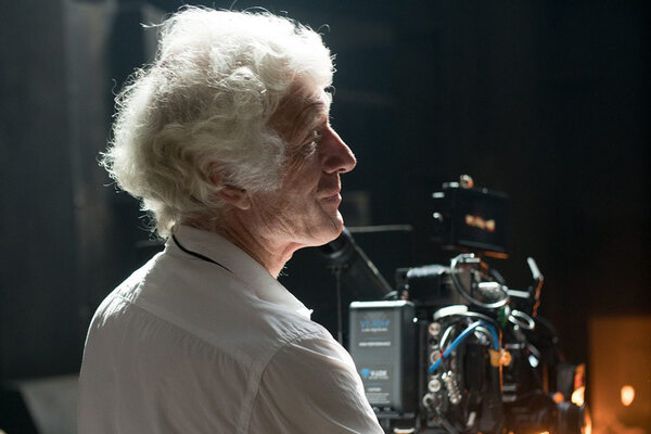 Roger Deakins sur le tournage de "Bladerunner 2049" - Photo BSC