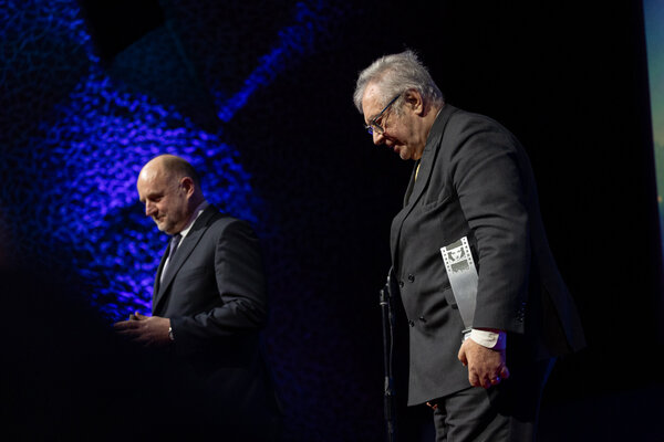 Piotr Całbecki et Krzysztof Zanussi - Photo Katarzyna Średnicka