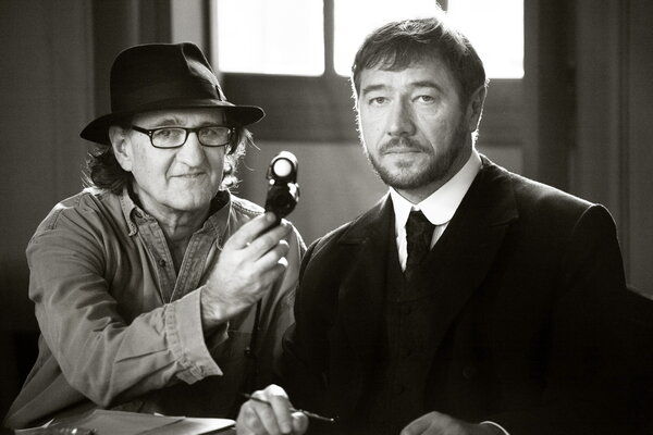 Georges Lechaptois et Olivier Rabourdin - Tournage de <i>Augustine</i>, d'Alice Winocour - Photo Jean-Claude Lother