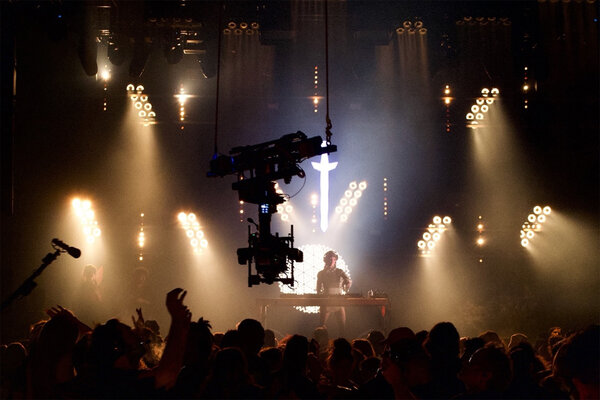 Tournage au théâtre de la Gaité Lyrique - Photo Ariane Damain Vergallo