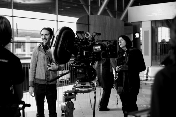 Mikael Buch and Céline Bozon, on both sides of the camera - Photo Carole Bethuel