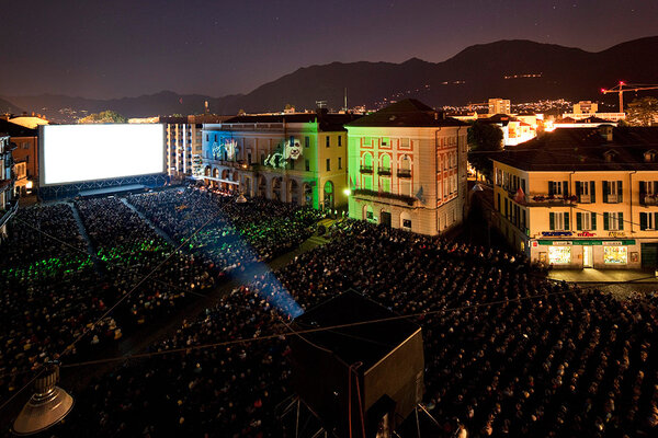 Projection Piazza Grande à Locarno - DR