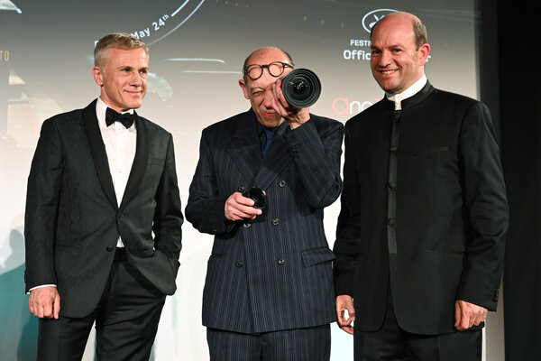 Christoph Waltz, Bruno Delbonnel et Emmanuel Sprauel - Photo Pauline Maillet