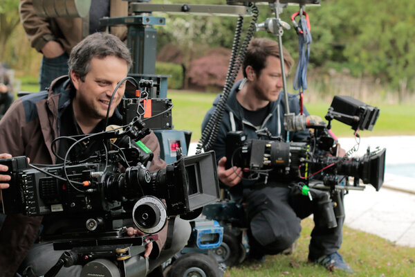 Matthias Bollinger sur le tournage de la série "Tatort" - DR