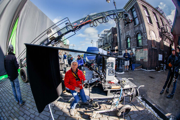Philippe Ropusselot sur le tournage des "Animaux fantastiques" - Photo de plateau Jaap Buitendijk