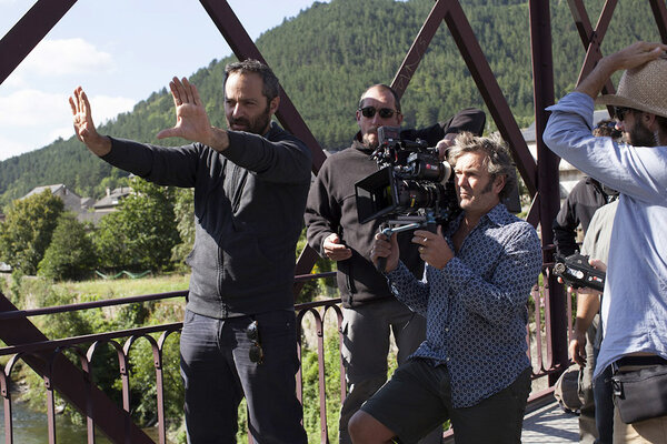 Cédric Kahn et Yves Cape sur le tournage de "Vie sauvage" - DR