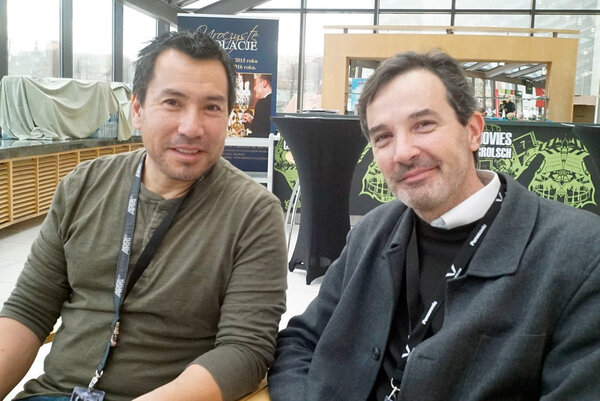 Dan Sasaki et Olivier Affre, le 19 novembre 2015 à Camerimage - Photo AFC