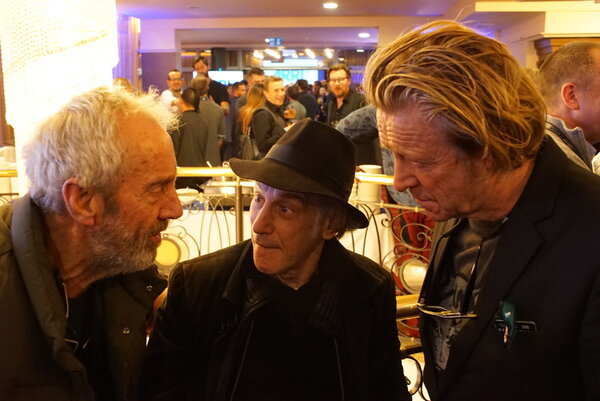 Dick Pope, Ed Lachman et Anthony Dod Mantle à Camerimage, en 2016 - Photo Richard Andry, AFC