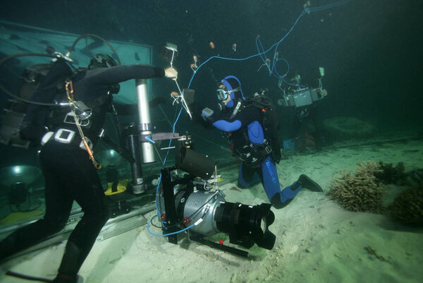 Tournage d'une scène d'"Océans" - Photo Pascal Kobeh