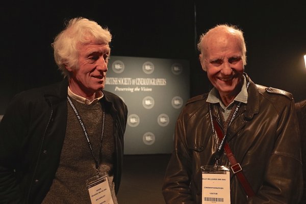 Roger Deakins et Billy Williams au BSC Expo en 2011 - Photo Richard Andry