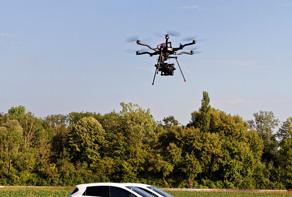 Tournage en drone - Photo Laurent Cannizzo