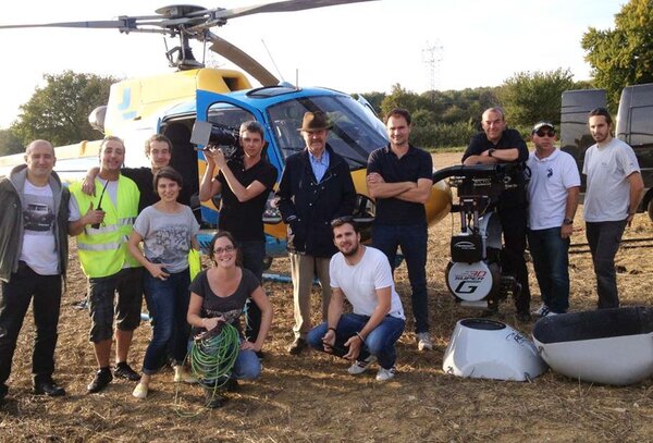 Equipe de tournage de "Belles familles" - Photo Bernard Bolzinger