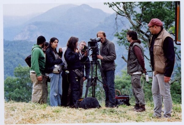 Sur le tournage de "Jean-Luc persécuté" - DR - <i>La République des Pyrénées</i>