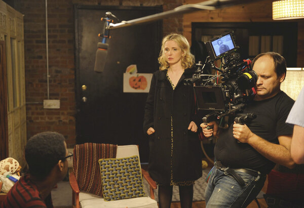 Julie Delpy and Lubomir Bakchev at the camera - © Jojo Whilden